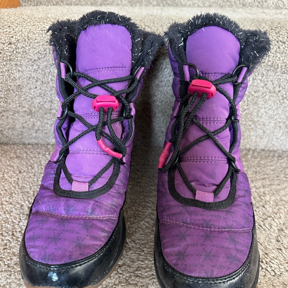 Sorel Disney X Whitney Short Lace in Wild Iris/ Black Anna Edition Boot - Picture 5 of 9